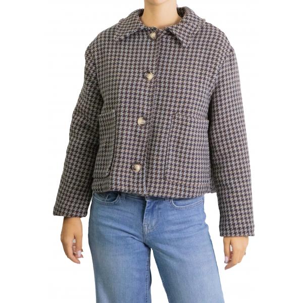 Cappottino con bottoni trapuntato 